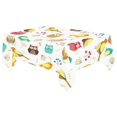 thumbnail image 2 of BSDHOME Cute Colorful Owl Bird Tablecloth Set 60x104 Inches - Autumn Harvest Floral Tablecover Desk Table Cloth Cover for Wedding Party Decor, 2 of 5