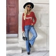 thumbnail image 5 of Zeagoo Women' Fall V Neck Sweaters Long Sleeve Tops Fashion Clothing, 5 of 5