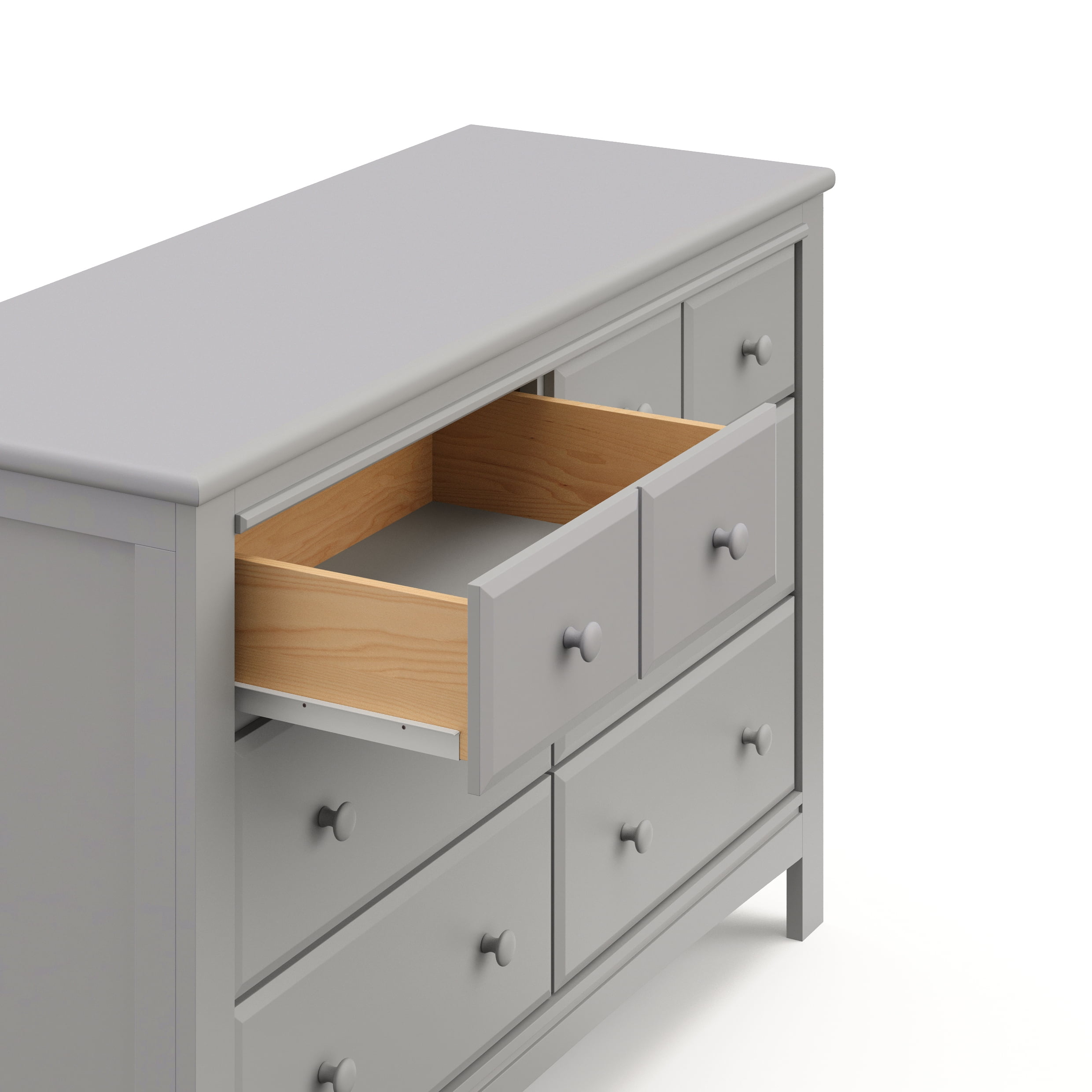 Graco Benton 6 Drawer Nursery Double Dresser, Pebble Gray