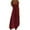 Wine, variant on Plus Size Summer Dresses for Women 2025 Casual Holiday Style Hollow Out Long Solid Color Loose Sleeveless-Neck Camisole
