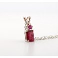 thumbnail image 5 of Natural Emerald Pink Tourmaline Sterling Silver Necklace NT15, 5 of 9