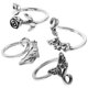 thumbnail image 3 of 4pcs Sewing Knitting Rings Decorative Finger Rings Delicate Knitting Crochet Rings Fashion Knitting Rings, 3 of 3