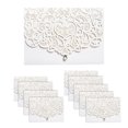 thumbnail image 1 of 10 part  cut Hollow Wedding Invitation Cards with Envelopes, Rhinestone for Wedding, Engagement and Birthday, 1 of 7