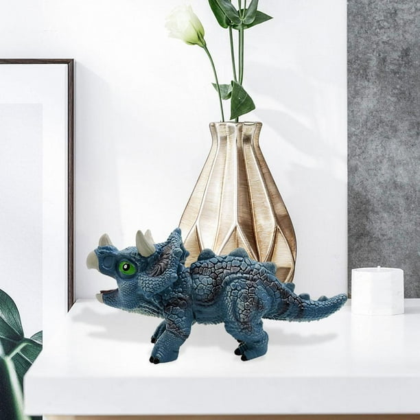 Simulación de de Adornos de decoración de acción Modelo de juguete Modelo de animal prehistórico Juguete para Niñas Triceratops Hugo Figurilla de dinosaurio