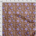thumbnail image 4 of oneOone Polyester Spandex Brown Fabric Floral Sewing Craft Projects Fabric Prints By Yard 56 Inch Wide, 4 of 4