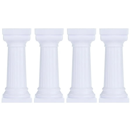 

4Pcs Roman Column Cake Stand Desert Table Display Set Cake Support Rod Small Cake Stand