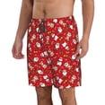 thumbnail image 2 of Pofeuu Christmas Santa Cartoon Snowman A Prin Men's Swim Trunks Quick Dry Bathing Suit Swimming Board Shorts Mesh Lining Beach Swimwear-Large, 2 of 6