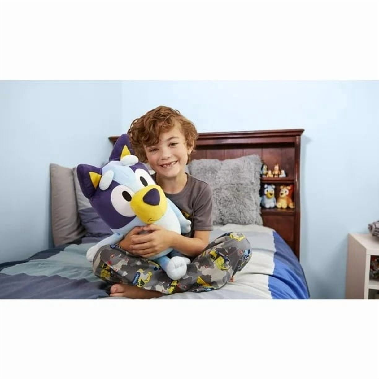 20-inches Tall Bluey Jumbo Plush & 8-inches Bluey & 8-inches Bingo Bundle of 3 Characters