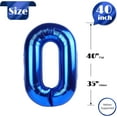 thumbnail image 5 of Number Balloon 40 Inch for Birthday Decorations, Large Foil Balloon Numbers, Mylar Giant Birthday Balloon for Boy Girls Women Men, 5 of 17