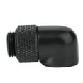 thumbnail image 4 of Conector de tubo giratorio de 90 grados NikouMX de latón negro Plata, 4 of 8