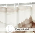 thumbnail image 3 of Brown Misty Pine Forest Shower Curtain, Tan Mountain Foggy Woodland Scenery Tree Shower Curtains for Chic Rustic Bathroom, Modern Waterproof Nature-Themed Decor, 72x72 Inches, 3 of 6