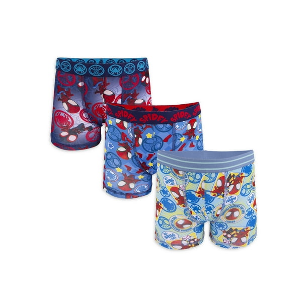 Spiderman Toddler Boys Boxer Briefs, 3 Pack, Sizes 2T4T