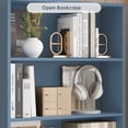 thumbnail image 5 of Homfa 82" Tall Bookcases, Freestanding Display Storage Shelves, 7-Tier Open Bookshelf for Home Office Living Room Bedroom, Blue, 5 of 9
