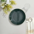 thumbnail image 2 of CUITING 10 Pack Glitter Gold Clear Hammered Plastic Charger Plates  Round Disposable Serving Plates With Gold Rim - 13”, 2 of 11