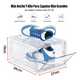 thumbnail image 3 of Zapatera Apilable Cajas De Plástico Contenedor Plegable 2pcs Xtellar transparente, 3 of 4
