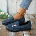 thumbnail image 6 of Women's Orthopedic Leather Loafers Slip On Flats Casual Comfort Walking Shoes Barefoot Feel Slip On Shoes Women Comfort Shoes for Women Anti-Slip Rubber Sole Orthopedic Shoes for Women Wide Width 43, 6 of 9