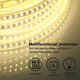 thumbnail image 5 of Tira de LED blanca resistente al agua 220 V, SMD 5730 120 led/m Tira de luz LED para exteriores de 5 m con enchufe UE sin necesidad de transformador (blanca, 5), 5 of 5