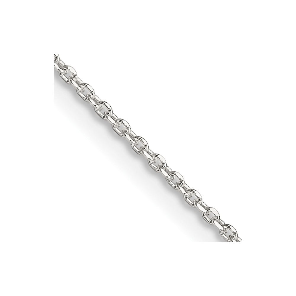 Sterling Silver Diamond Cut Cable Chain 1.25mm