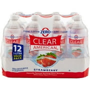 Clear American Strawberry Sparkling Water, 33.8 Fl. Oz., 12 Count