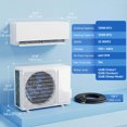thumbnail image 3 of HOMCOM 12000 BTU Mini Split Air Conditioner, 22 SEER2 Wifi Enabled AC Unit, 3 of 10