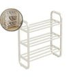 thumbnail image 1 of Dvruxg 3-Tier Shoe Rack with Steel Frame - Space-Saving Shoe Organizer for Entryway, Bedroom, Dorm, Closet & Bathroom, Fast & Tool-Free Assembly(White), 1 of 5