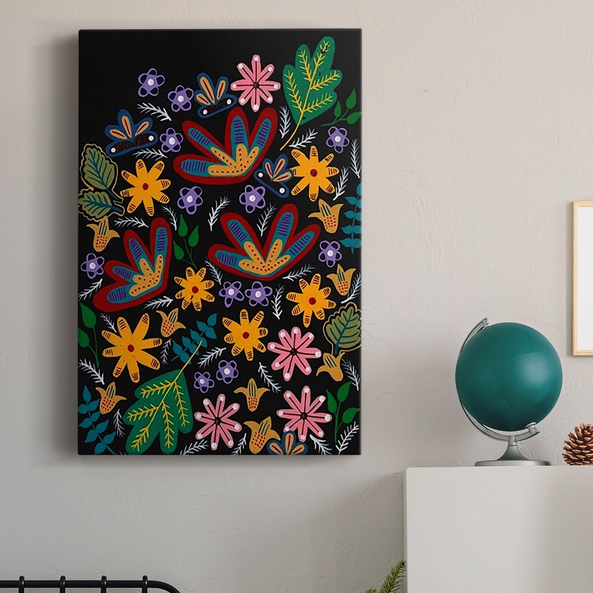 Muddled Flowers I Premium Gallery Wrapped Canvas - Ready to Hang