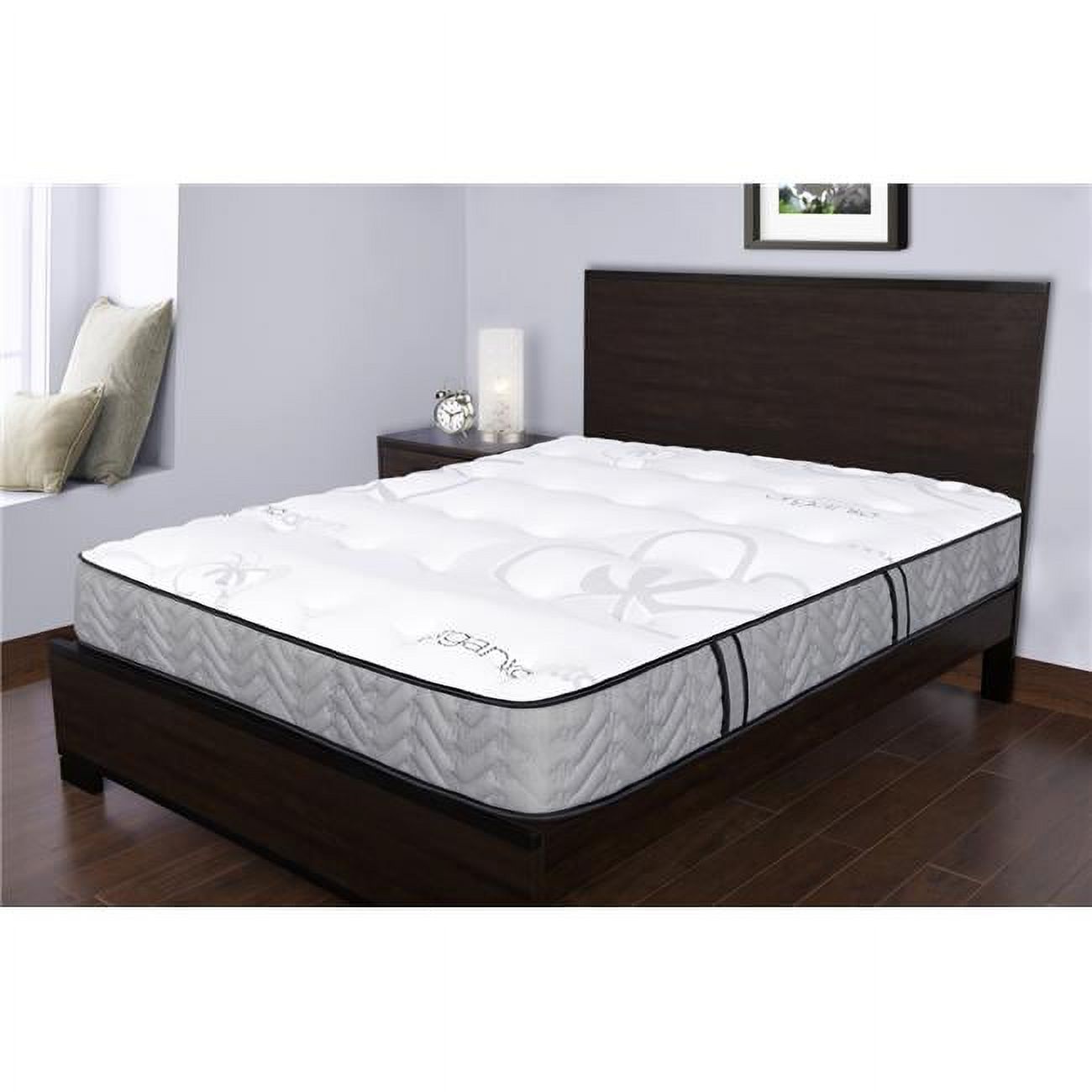 Spectra Mattress SS571001F 11.5 in. Orthopedic Organic Medium Firm Quilted Top Double Sided Pocketed Coil - Full