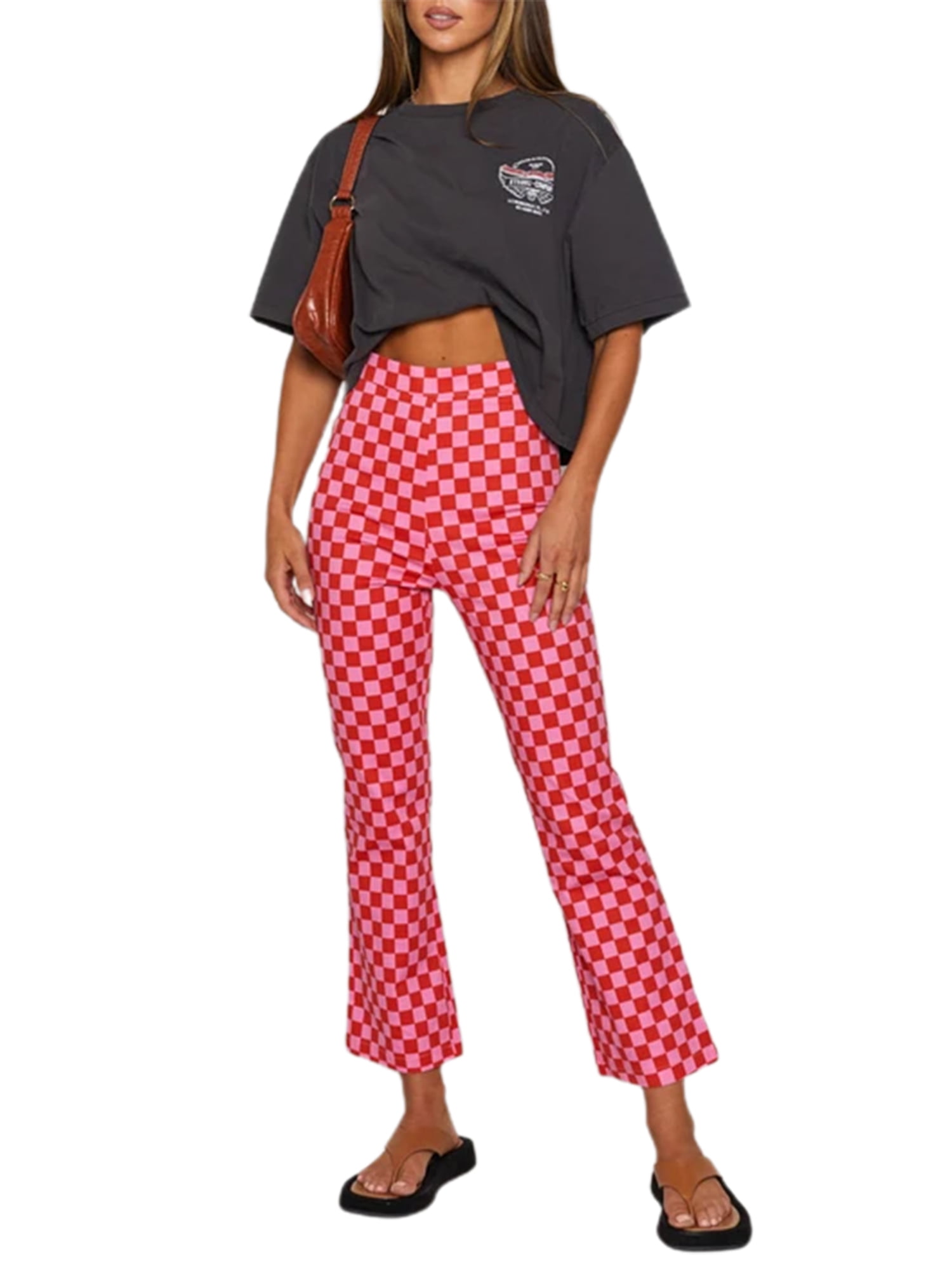 Wayren USA - Checkerboard Print Pants 
