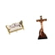 thumbnail image 1 of Sofá De Madera En Miniatura, Modelo Artesanal, Juguete Para Casa De Muñecas, Escena De La Vida Cotidiana Con Escultura De Jesús, Adorno Decorativo, Estatua Católica De La Virgen María Para, 1 of 8