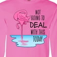thumbnail image 4 of Inktastic Not Going to Deal with This Today Sleeping Flamingo Long Sleeve T-Shirt, 4 of 5