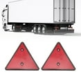 thumbnail image 4 of Garosa 2Pcs Truck Red Reflector, Waterproof Reflector with Double Hole for Trailer Caravan Motorhome, 4 of 7