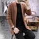 thumbnail image 4 of Nueva chaqueta tipo suéter de lana extra larga de alta calidad, nueva chaqueta tipo suéter de punto tipo cárdigan, 4 of 5