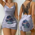 thumbnail image 5 of Vestido de encaje para mujer, falda de pijama con lazo de superficie de satén con puntada de Disney, minivestido Sexy de fiesta con Espalda descubierta, 2024, 5 of 5
