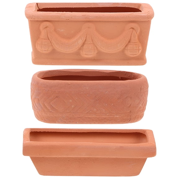 ACDANC 3pcs Mini Terracotta Clay Flower Pots Tiny Cactus Pots Small Succulent Planter Nursery Plant Pot for Home