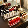 thumbnail image 2 of Caja de almacenamiento de pintalabios acrílico, organizador de maquillaje, 24 rejillas, soporte de exhibición, organizador de cosméticos, 2 of 4