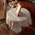 thumbnail image 2 of Square Doily Centerpieces Cotton Handmade Crochet Lace Table Cloth Doilies for Nightstand Protector, 2 of 9