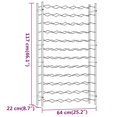 thumbnail image 4 of vidaXL Wine Rack for 72 Bottles White Metal, 4 of 5