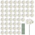 thumbnail image 1 of Flores artificiales de hortensia Auihiay Silk, 64 unidades, color marfil, 1 of 7