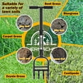 thumbnail image 2 of Hermsche Plug Aeration Manual Lawn Coring Aerator 4 Core with Slope Top Half-Open Slot Hollow Tine Lawn Aerator Heavy Duty Plug Core Aeration Tool for Compacted Soils and Lawns Yard, 2 of 7
