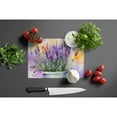 thumbnail image 4 of Lavender in Watercolor Glass Cutting Board Large 12 in x 15 in, 4 of 5