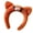 Orange, variant on Plush Cats Ears Hairband Adjustable Headwear Hairhoop For Children Cats Ear Hairband NonSlip Design Hairhoop Multiuse Hair Styling Accessory