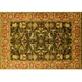 thumbnail image 1 of Ahgly Company Machine Washable Indoor Rectangle Oriental Yellow Industrial Area Rugs, 2' x 3', 1 of 4