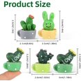 thumbnail image 2 of 4 Pcs Cactus Car Decoration, Small Artificial Cactus Car Decoration Car Interior Cactus Ornament Cute Green Plant Cactus for Car Dashboard Home Office Desk Computer Table, 2 of 5