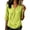 Green, variant on Women's V Neck Cardigan 3/4 Sleeve Wrap Tunic Top Button Down Lightweight Summer Shirts