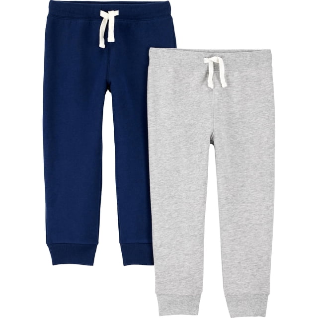 Pantalones de forro polar Simple Joys de Carter's para niños 4T, paquete de 2