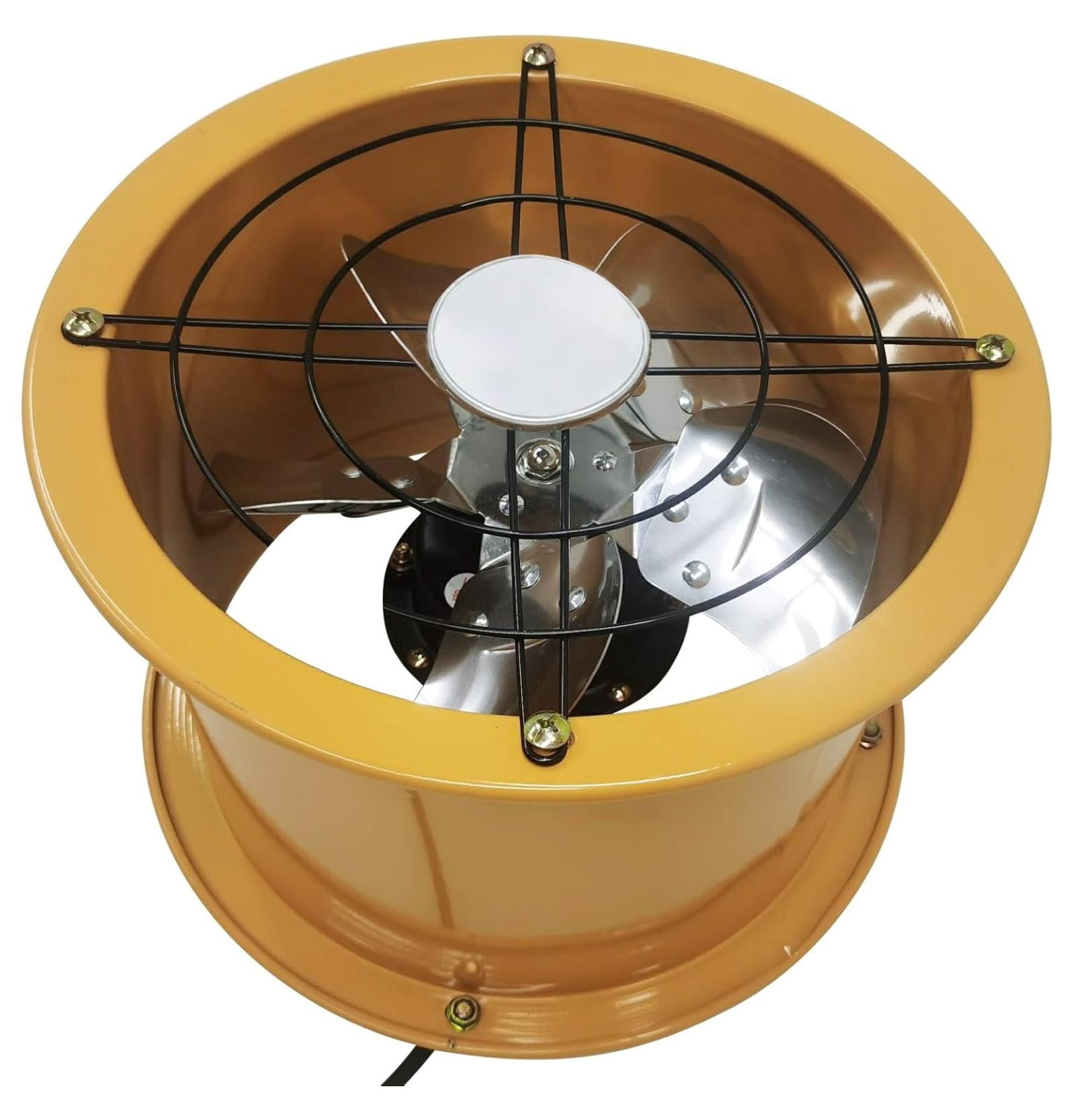 220V 10 inch Axial Fan Explosion-Proof Axial Flow Fan Cylinder Pipe Fan Tube Fan Wall Mounted Ventilator Draft Fan Tube Axial Fan 1400RPM Window Exhaust Fan for Kitchen Warehouse Workshop