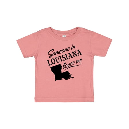 

Inktastic Someone in Louisiana Loves Me Gift Baby Boy or Baby Girl T-Shirt