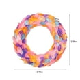 thumbnail image 3 of XEOVHV 13 Inch Feather Wreath for Front Door, Spring Summer Feather Wreath with Pink&Purple&Orange Feather Artificial Feather Wreaths for All Seasons Window Wall Wedding Valentines Day Decor, 3 of 9