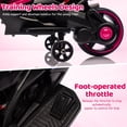 thumbnail image 5 of Roromall 6V Ride On Motorcycle, Battery Powered Ride On Toys w/Treaded Tires, Working Headlight, Horn, Music, Training Wheels, Stable Electric Motorcycle, 5 of 9
