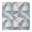 Blue Ethnic Triangle-1, variant on Blue Floral Leaf Pattern Square Fitted Tablecloth with Elastic Edge,Square Table Cover,Washable Elastic Table Cover for Home Kitchen Party Decor 34"x34"